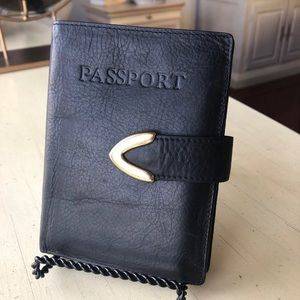 Vintage Genuine Leather Passport Case